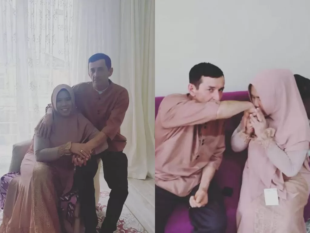 Rohimah dan suami barunya bule asal Turki (Instagram/@rohimah_alli) Seleb