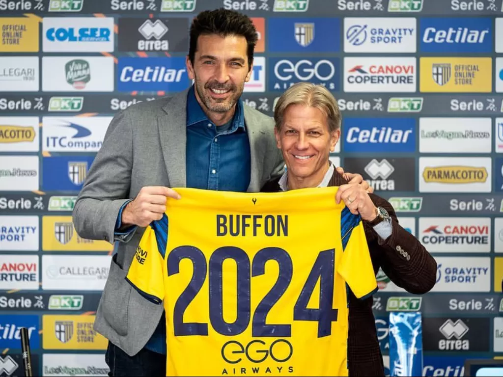 Buffon perpanjang kontrak dengan dengan Parma. (Instagram/@gianluigibuffon)