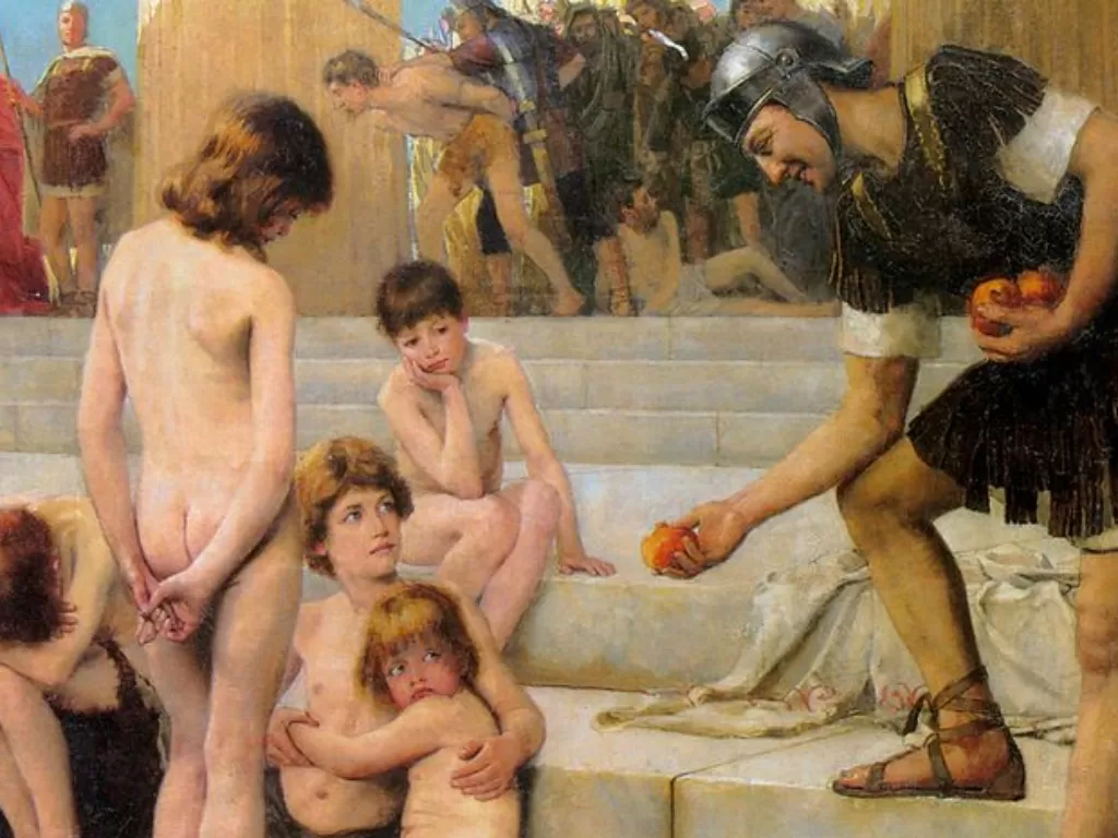 Ilustrasi Kehidupan budak Romawi kuno. (Public Domain)
