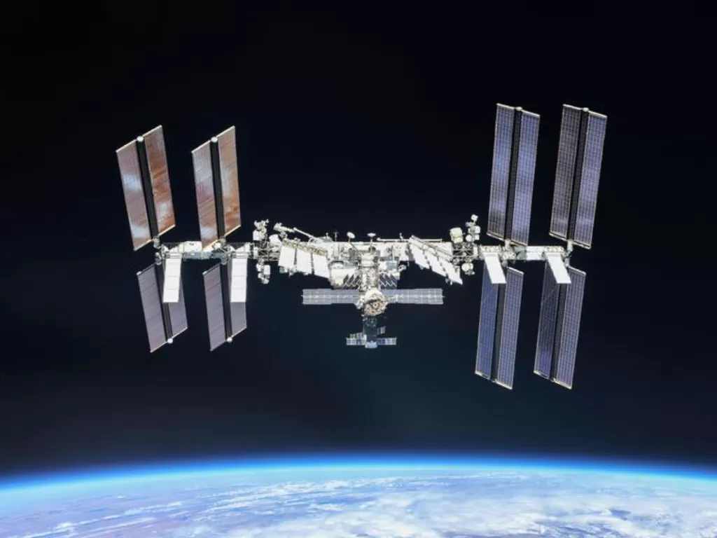 Stasiun Luar Angkasa Internasional. (NASA/Roscosmos/Handout via REUTERS)