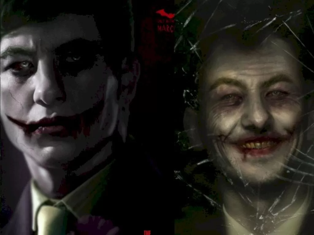 Ilustrasi Barry Keoghan sebagai Joker buatan penggemar (Instagram/Jaxson Derr dan ArtStation/Mizuri)