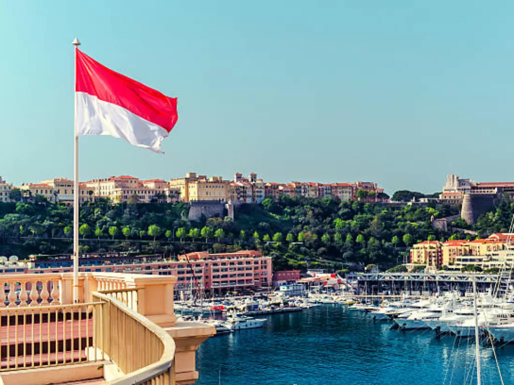 Bendera Merah Putih Monaco. (The ASEAN)