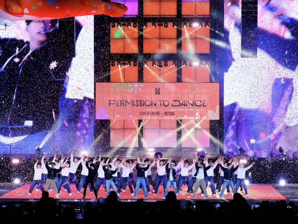 Suasana konser 'BTS: Permission to Dance on Stage'. (Allkpops)
