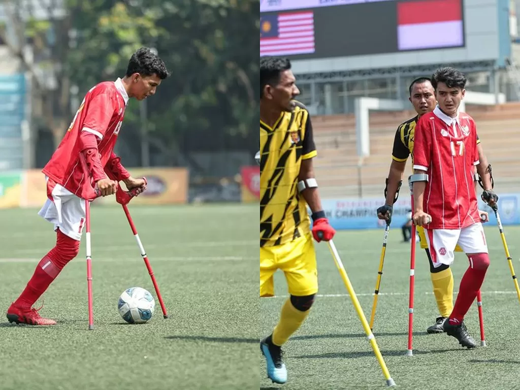 Timnas sepak bola amputasi Indonesia. (Instagram/@inaf_official)