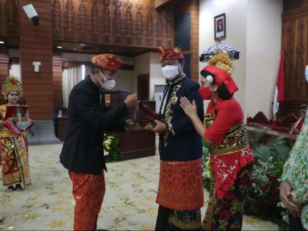Wali Kota Semarang Hendrar Prihadi menghadiri perayaan Nyepi di Kota Semarang. (Foto. Dok Pemkot Semarang)