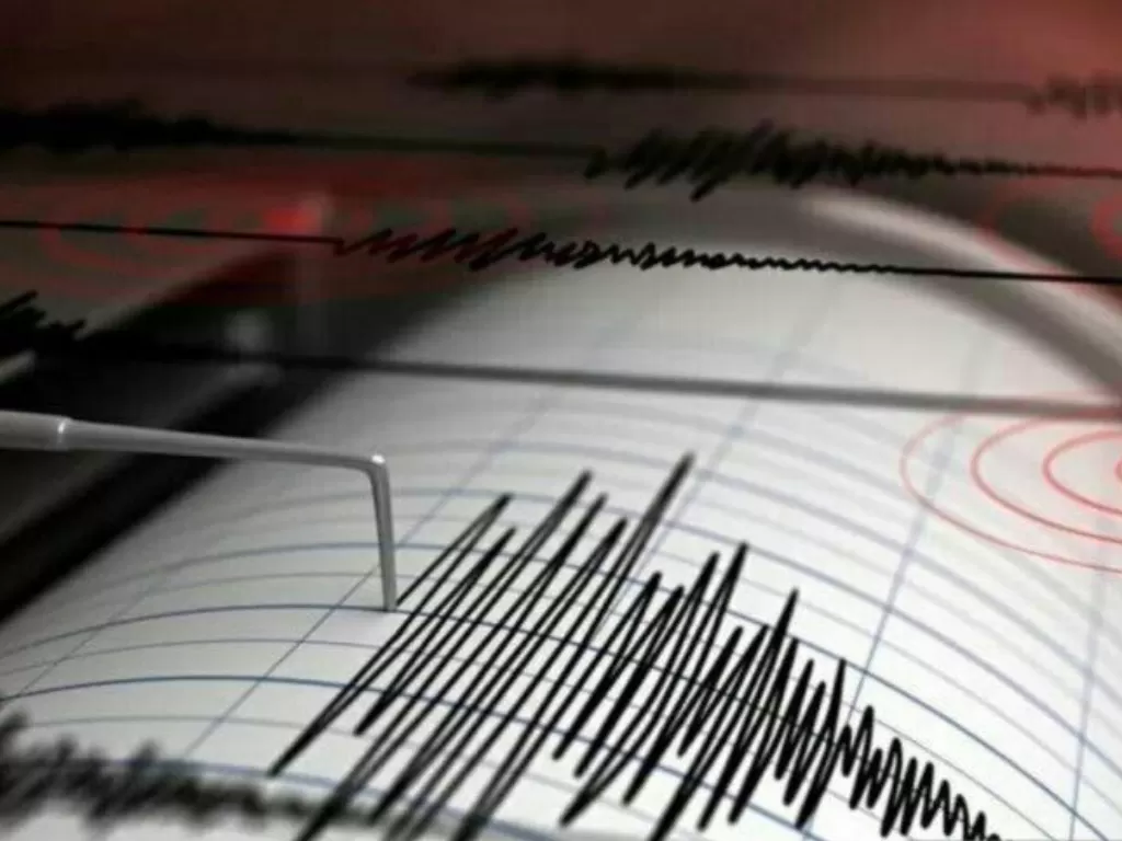 Seismograf, alat pencatat getaran akibat gempa bumi. (ANTARA)