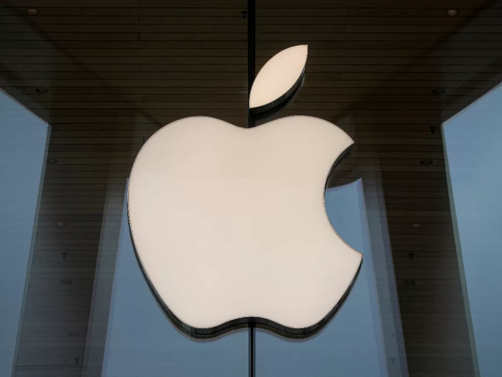 Ilustrasi logo Apple, perusahaan yang memproduksi iPhone. (REUTERS/Brendan McDermid)