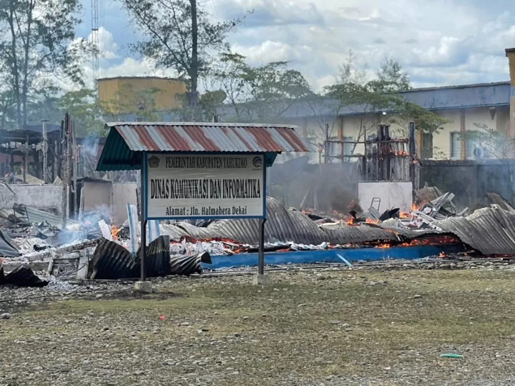 Ricuh demo tolak daerah otonomi baru di Kabupaten Yahukimo, Papua akibatkan 4 warga tertembak. (Dok Polda Papua)