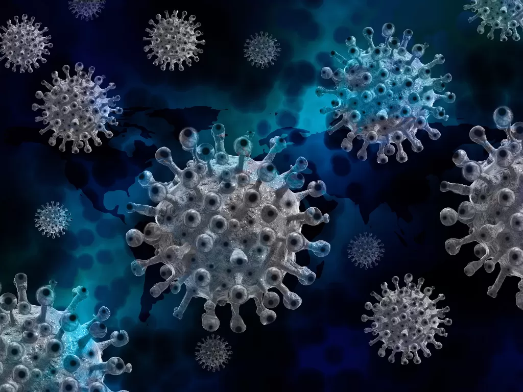Ilustrasi virus corona. (Pixabay/geralt)