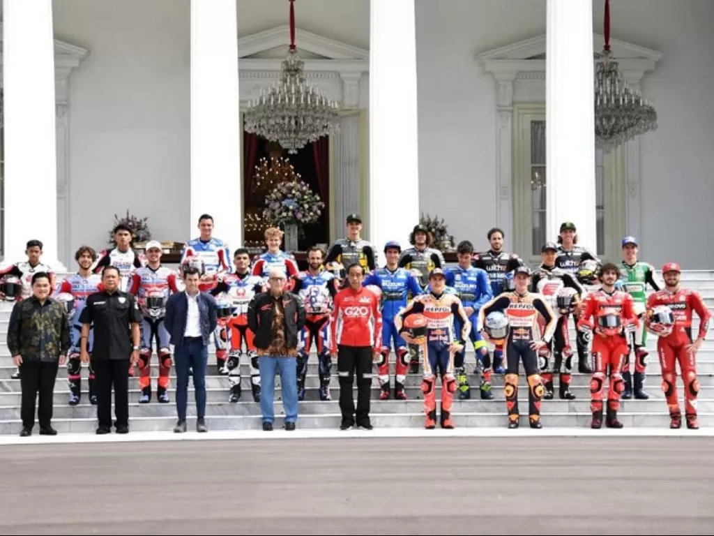Ketua MPR dampingi Presiden Jokowi temui pembalap MotorGP (Dok. Bamsoet)
