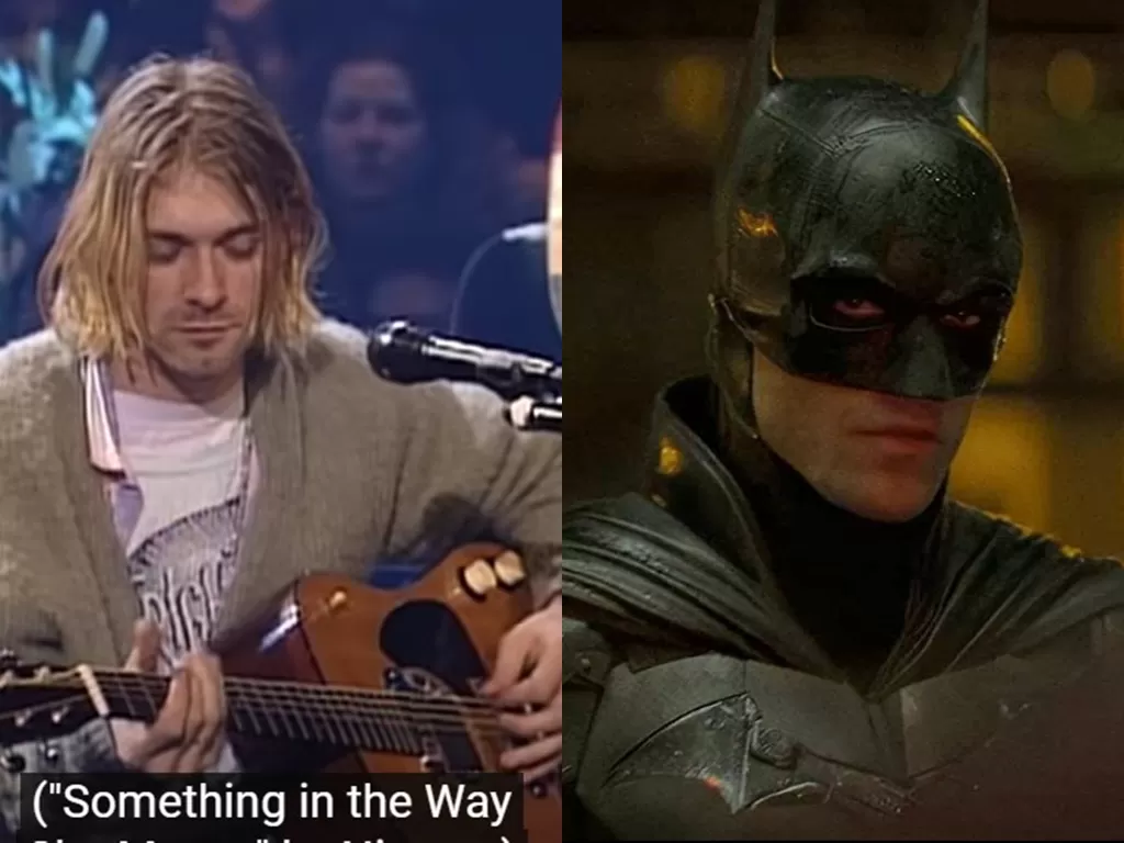 Vokalis Nirvana, Kurt Cobain saat menyanyikan Something in the Way pada 1993 (Istimewa)