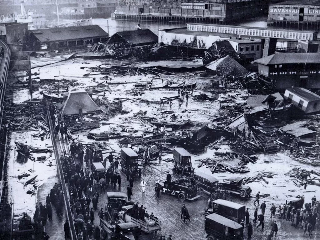 Great Molasses Flood di Boston. (Photo/Encyclopedia Britannica)