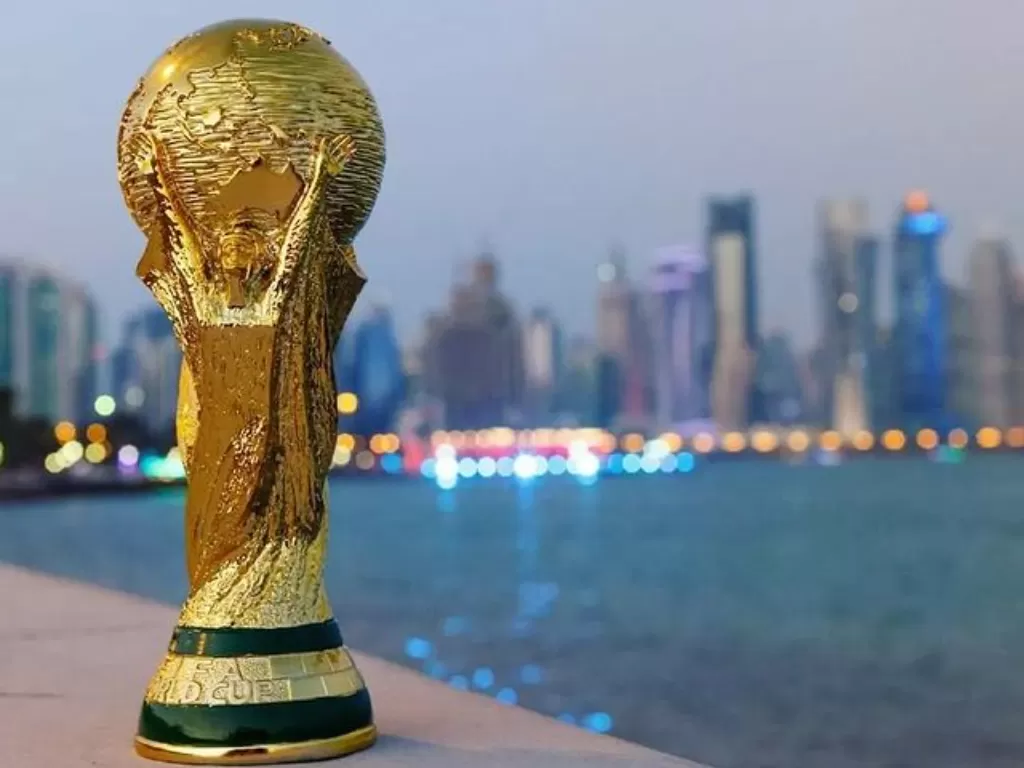 Trofi Piala Dunia di Qatar. (Instagram/@go.qatar.2022)