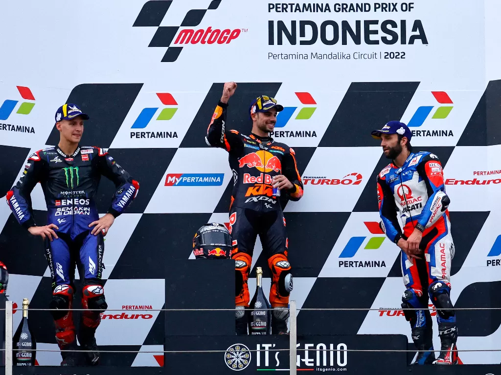 Gelaran MotoGP Mandalika selesai. (REUTERS/Willy Kurniawan)