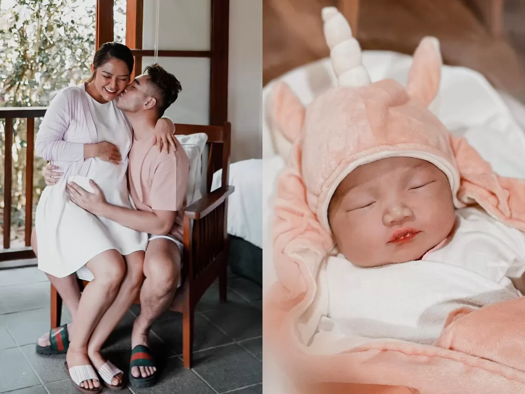 Wajah anak pertama Siti Badriah dan Krisjiana. (Instagram/krisjianabah)