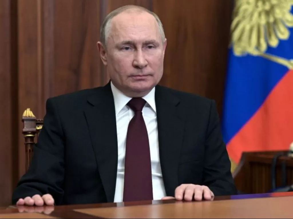 Presiden Rusia Vladimir Putin. (Sputnik/Alexey Nikolsky Kremlin via REUTERS)