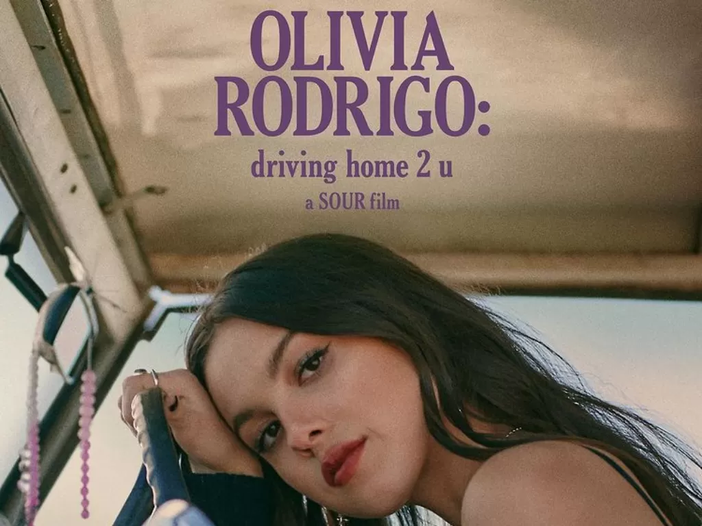 Poster 'Olivia Rodrigo: Driving Home 2 U (SOUR). (Instagram/@oliviarodrigo)