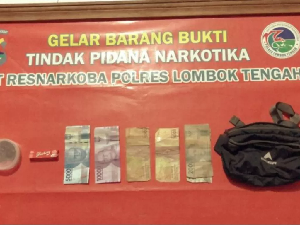 Barang bukti narkoba yang disita Polres Lombok Tengah. (ANTARA/Humas Polres Lombok Tengah)