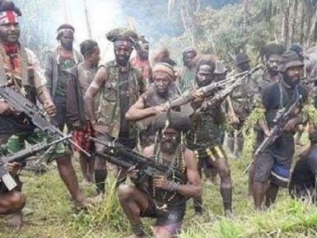 Salah satu kelompok kriminal bersenjata (KKB) di Papua. (ANTARA/Dokumen Pribadi)