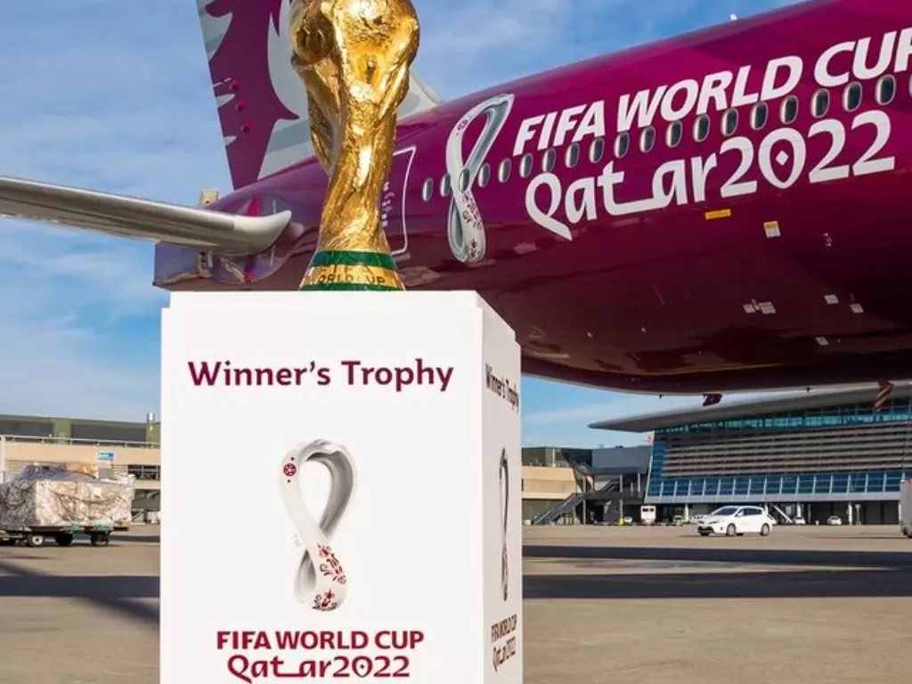 Trofi Piala Dunia 2022 Qatar. (Instagram/@go.qatar.2022)