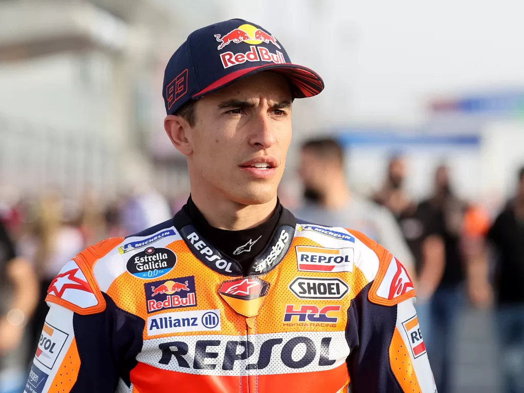 Pembalap MotoGP, Marc Marquez. (REUTERS/Ibraheem Al Omari)