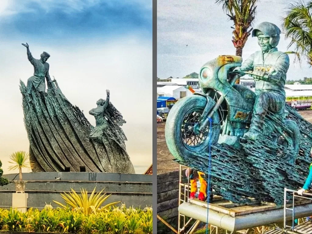Patung buatan seniman Bali, I Nyoman Nuarta (Riki Ariyanto/IDZ Creators)