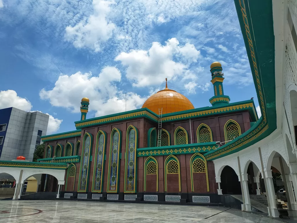 Masjid Raya Pekanbaru yang punya sumur mujarab (Riki Ariyanto/IDZ Creators)