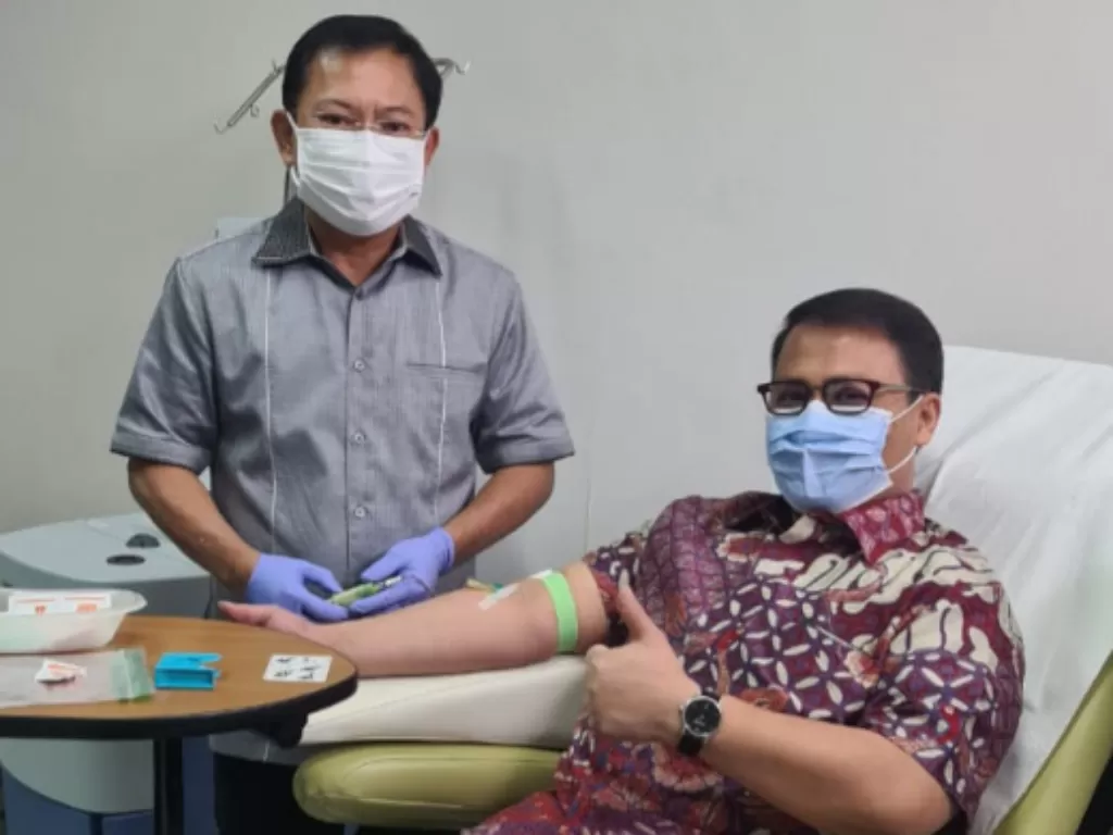 Ahmad Basarah disuntik vaksin Nusantara (Dok. Pribadi)