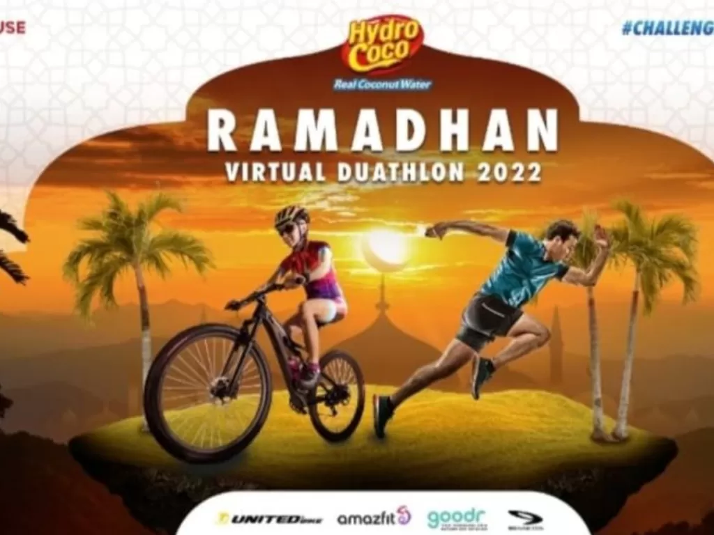 Poster Hydro Coco Ramadhan Virtual Duathlon 2022 yang digelar 2 April hingga 1 Mei. HO/Hydro Coco Ramadhan Virtual Duathlon 2022