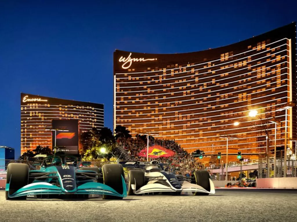 Ilustrasi F1 GP Las Vegas 2023. (Twitter/@F1)