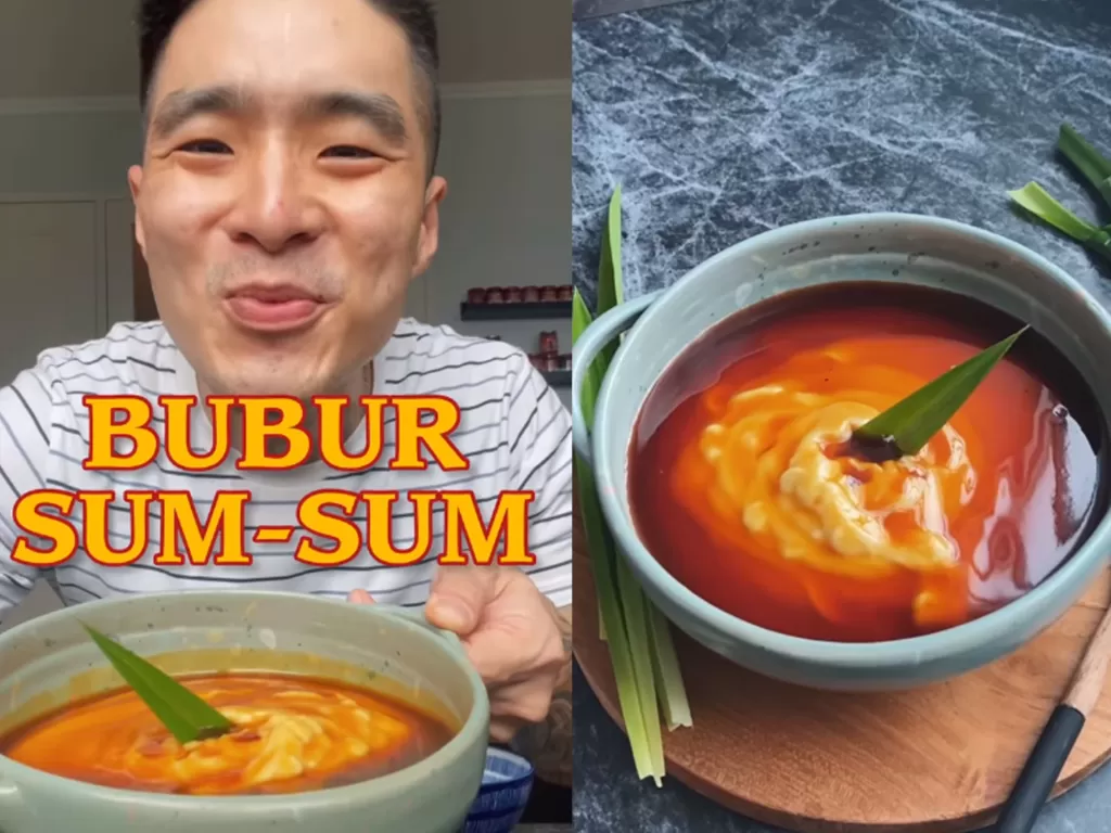 Tangkapan layar video resep bubur sumsum ala Chef Martin Praja (Instagram/martinpraja)