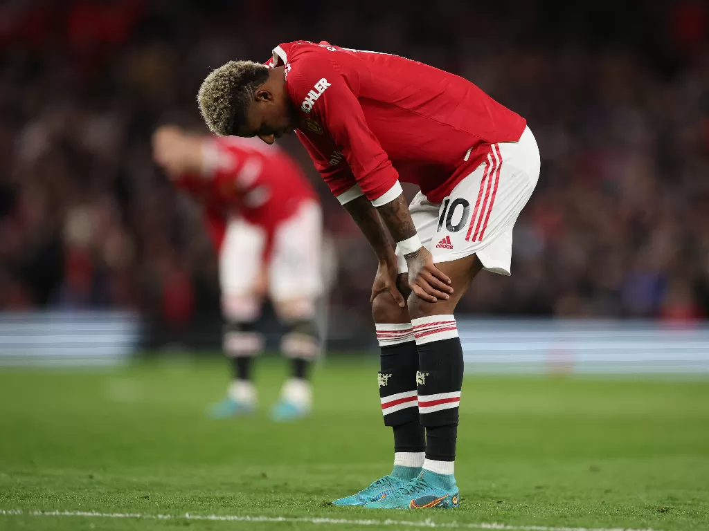Penyerang Manchester United Marcus Rashford. (REUTERS/Phil Noble)