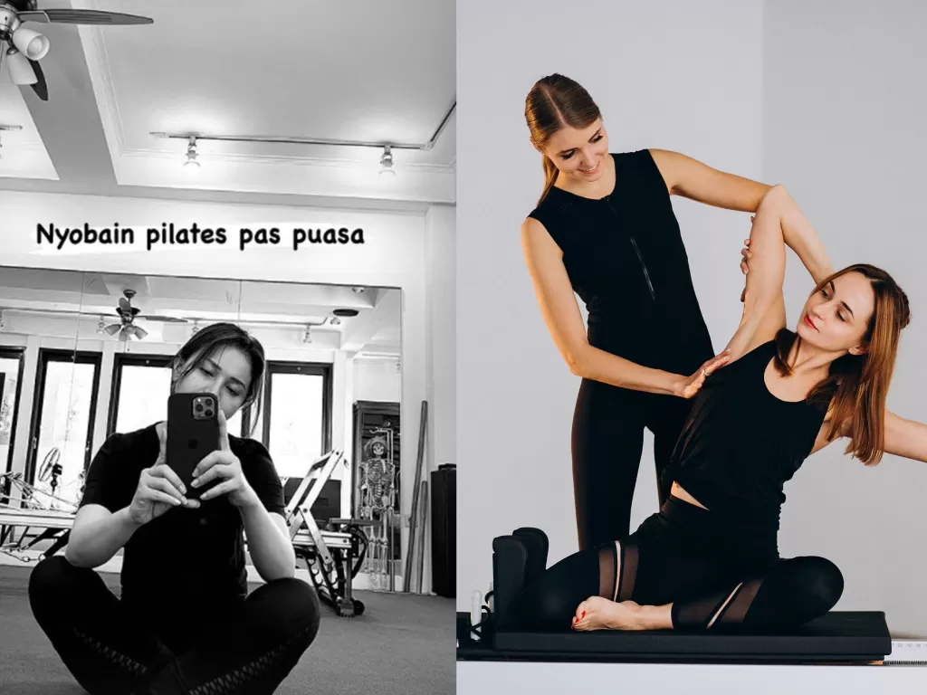 Rossa lakukan pilates saat puasa. (Instagram/@itsrossa910/Freepik)
