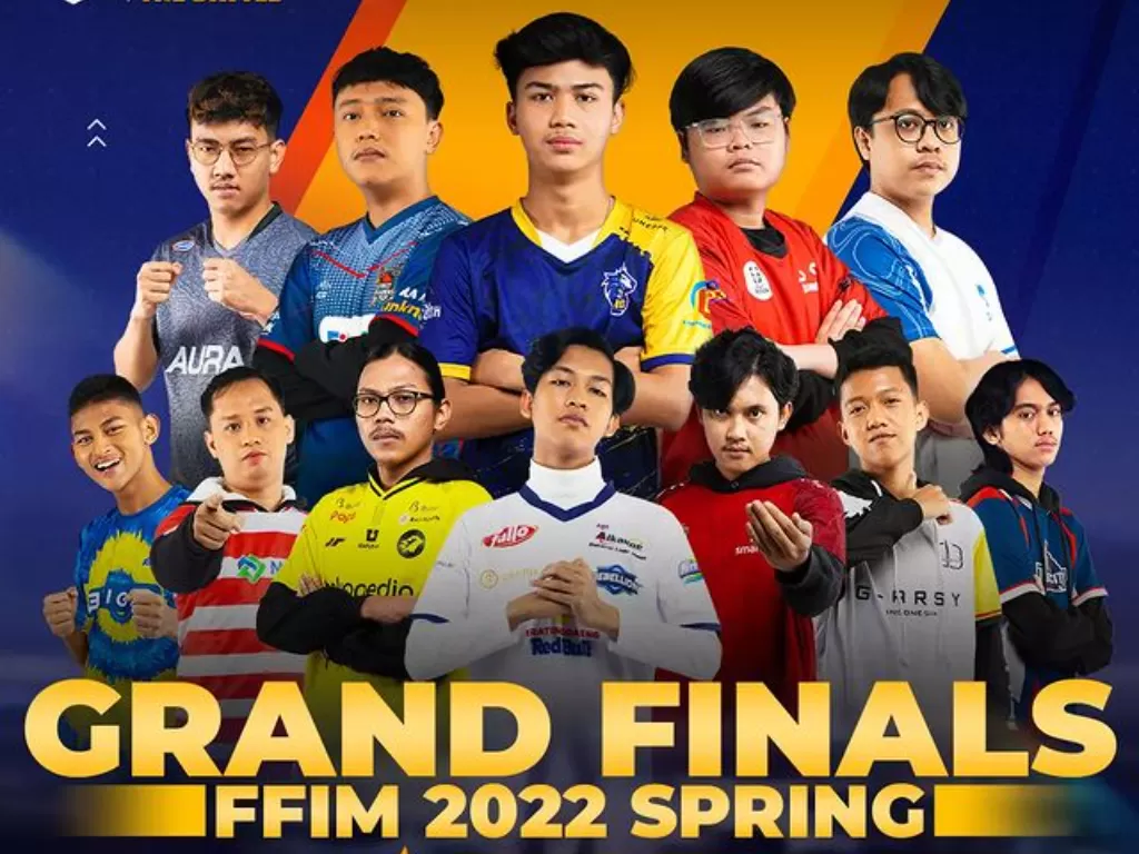 Poster Grand Final Free Fire Indonesia Masters (FFIM) 2022 Spring. (Instagram/@reefirebgid)