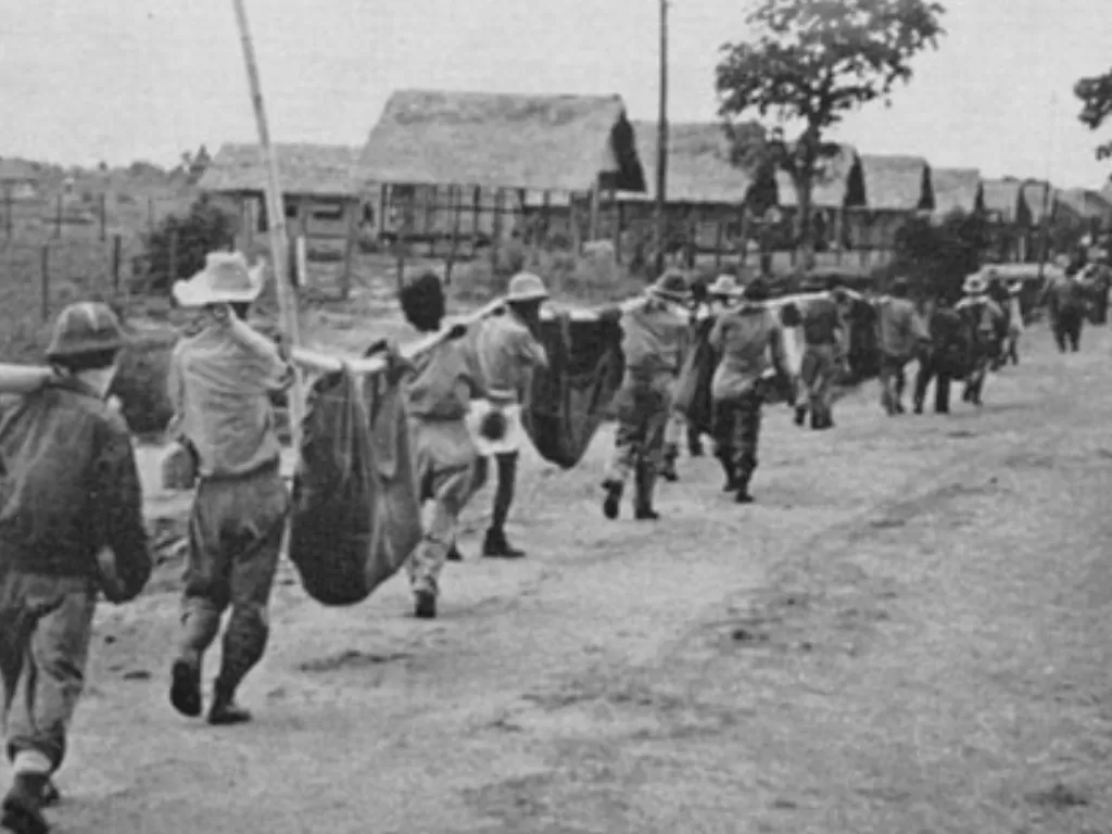Pawai Kematian di Bataan, Filipina pada Perang Dunia II. (Photo/Arsip/Wikipedia)