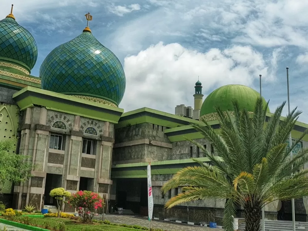 Masjid An-Nur, Pekanbaru, Riau. (Riki Ariyanto/IDZ Creators)