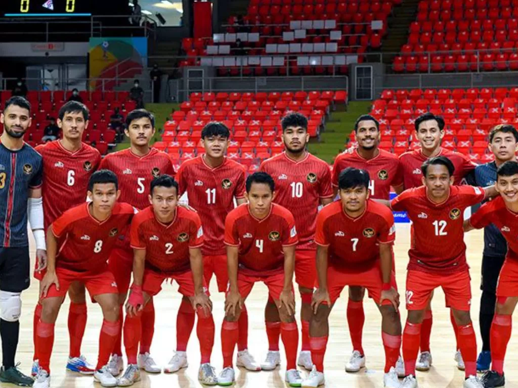 Tim nasional futsal Indonesia yang berlaga di Piala Futsal AFF 2022 di Bangkok, Thailand. (ANTARA/HO/AFF-FAT)
