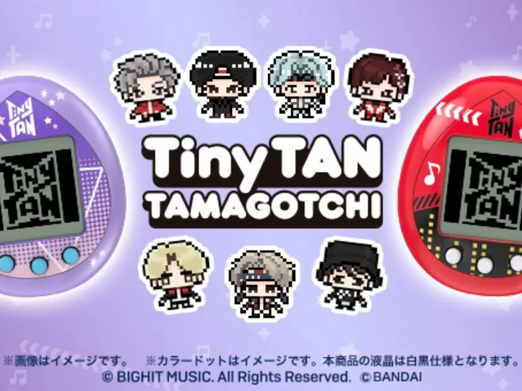Tamagotchi karaktre BTS TinyTAN. (Bandai Namco)