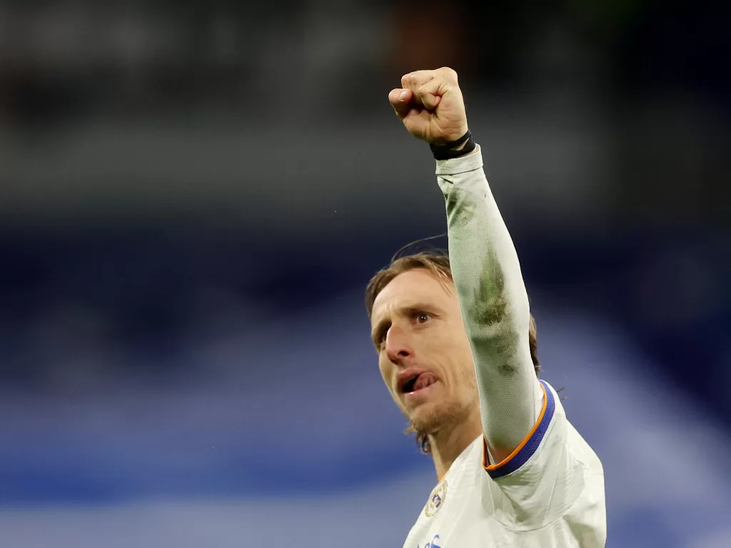 Gelandang Real Madrid, Luka Modric. (REUTERS/Paul Childs)