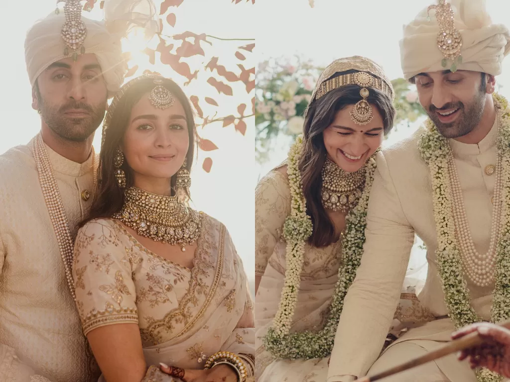 Alia Bhatt dan Ranbir Kapoor menikah. (Instagram/@aliaabhatt)
