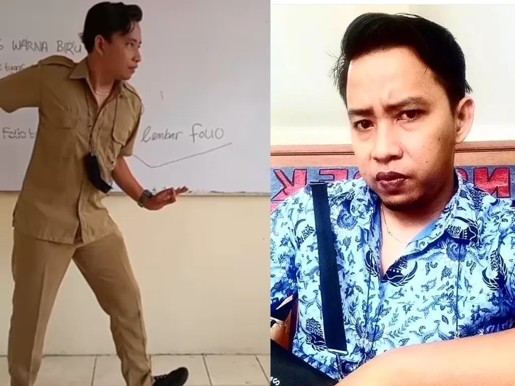Abing Santoso, guru tari di SMKN 12 Surabaya yang viral. (Instagram/@abing_santoso2961)