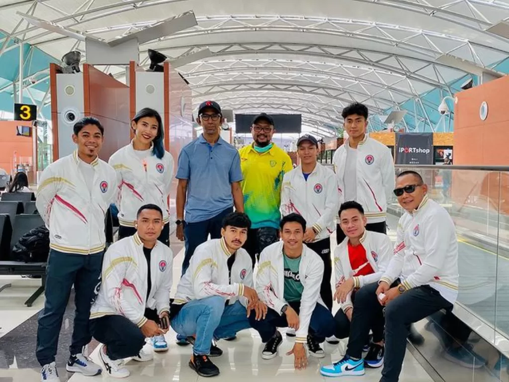 Tim atletik Indonesia yang mengikuti kejuaraan Singapore Open pada 14-17 April 2022 sebagai persiapan menuju SEA Games Hanoi, Vietnam. (Instagram/@pbpasiofficial)