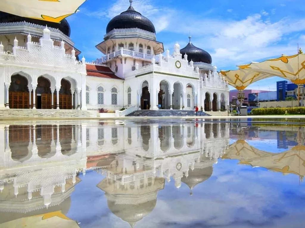 Masjid Baiturrahman, Banda Aceh. (Instagram/@ishak_mutiara)