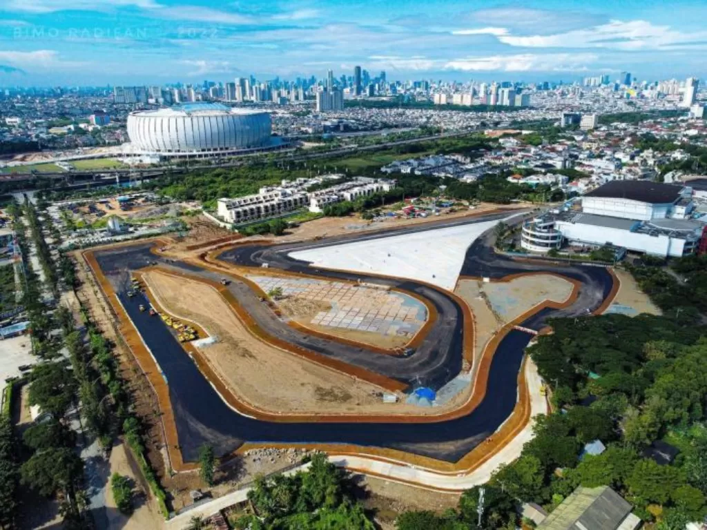 Sirkuit Formula E Jakarta. (Instagram/@jakartaeprixofficial)