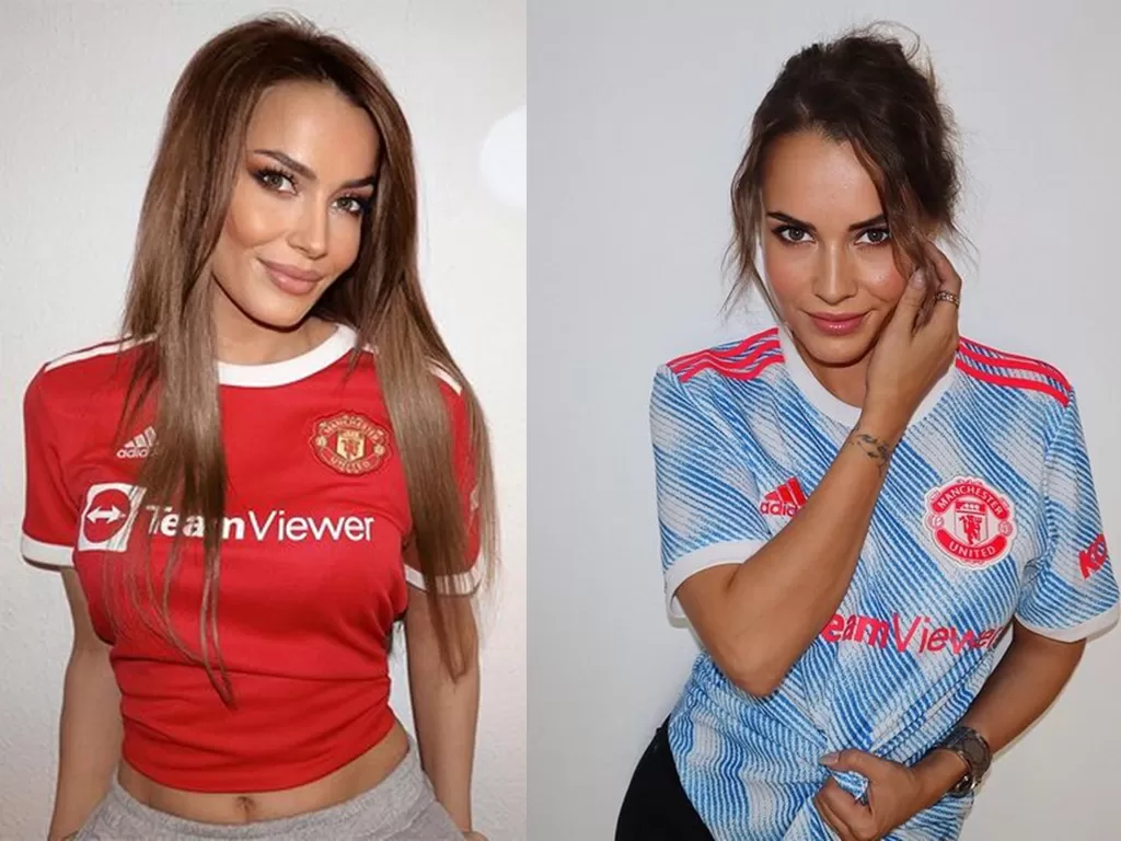 Model seksi penggemar Manchester United, Katrina Maria. (Instagram/@katrina.maria)