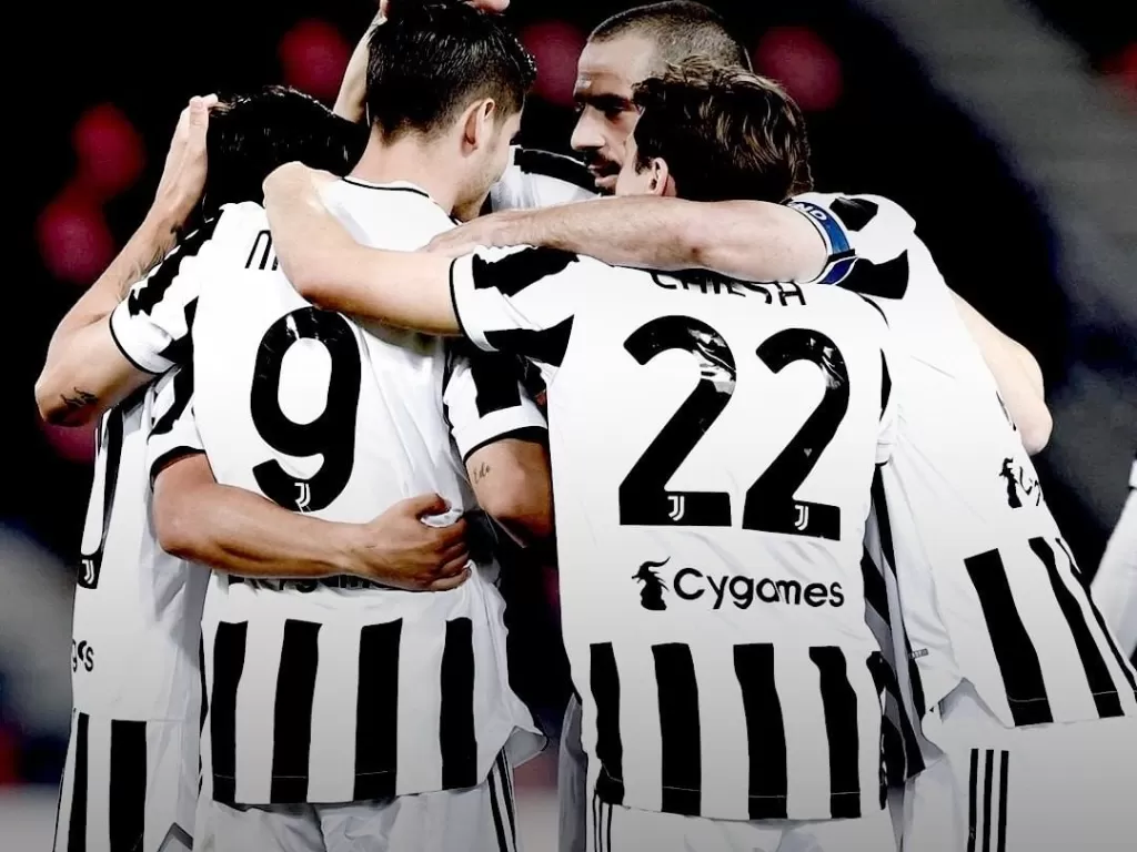 Para pemain Juventus selebrasi gol. (Instagram/@juventus)