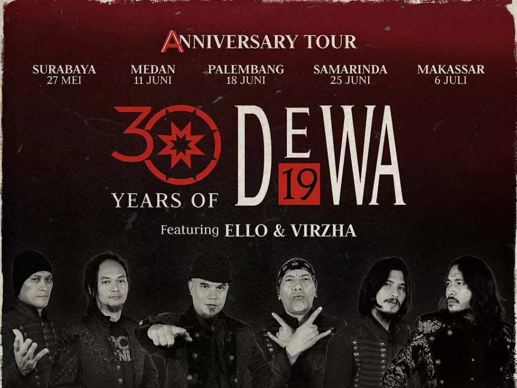 Poster konser Dewa 19. (Instagram/@officialdewa19)