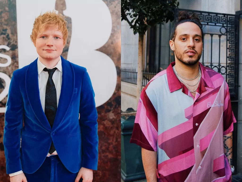 Ed Sheeran dan Russ (Instagram/teddysphoto/russ)
