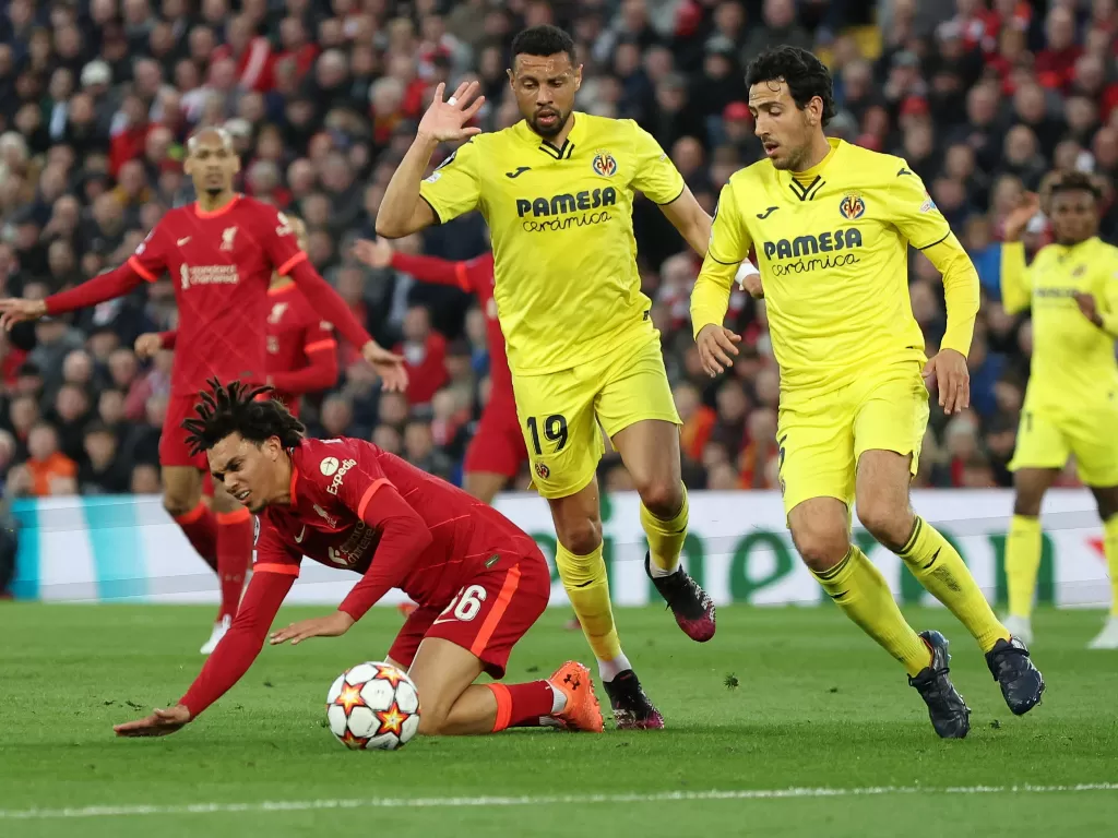 Liverpool menang atas Villarreal. (REUTERS/Phil Noble)