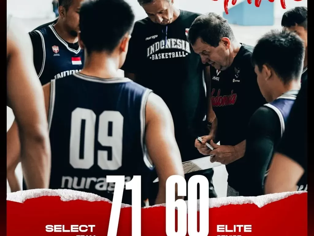 Timnas Basket Indonesia. (Instagram/@official_timnasbasket)